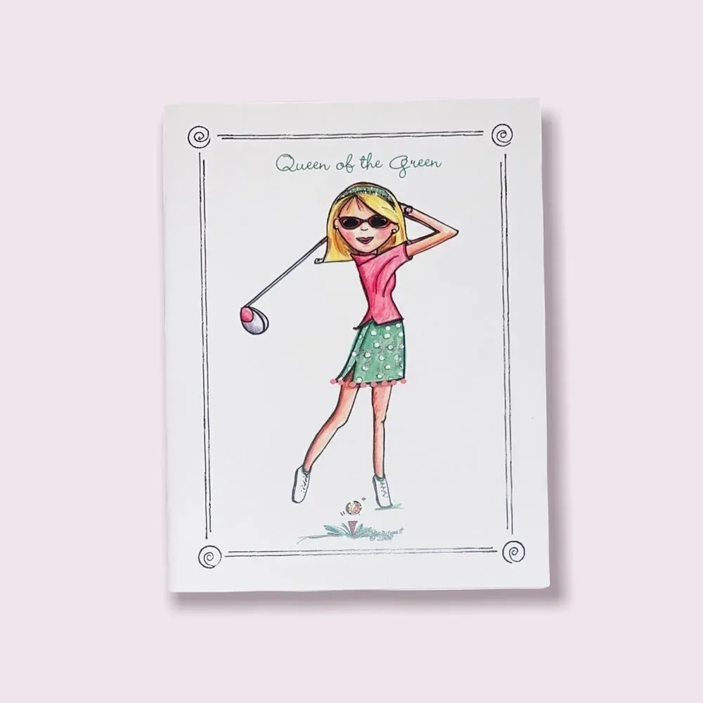 SET(4) of Lula Bell Designs-Golf Collection Note Cards including Birthday Card